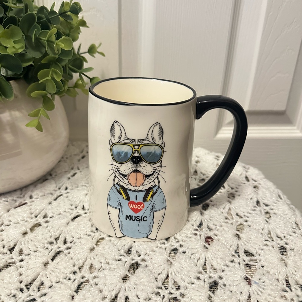 Signature Housewares Inc Hipster Coffee Mug French Bulldog/Frenchie